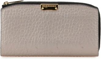 Burberry Pre-owned Wallets, female, Gray, Size: ONE SIZE Pre-owned Leather wallets
