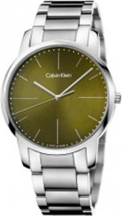 Calvin Klein Groen Quartz Horloge - Dames - Horloges - Grijs - ONE Size - Accessoires