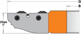 CMT 695.012e Par De Cuchillas Para Cabezales 694.012 Hw 50x25x2 E