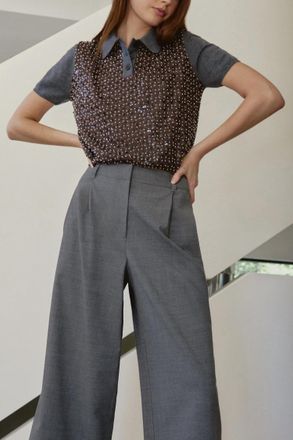 Tanya Taylor Camilla Knit Top In Brown