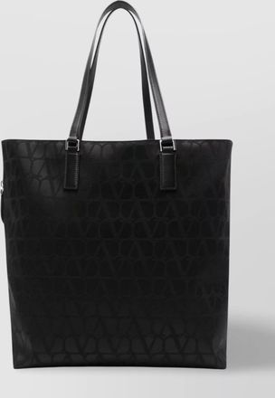 Valentino Garavani na cotton logo-jacquard tote bag