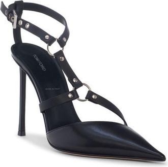 Tom Ford Harness Pump in Naa Black at Nordstrom, Size 8.5Us