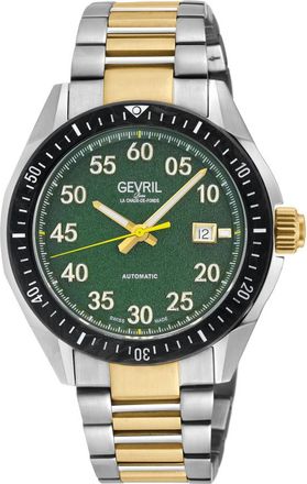Gevril Group Ascari Automatic Green Dial Mens Watch 48306B