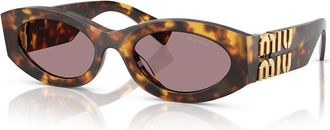 Miu Miu MU11WS 14L20I Honey Havana/Light Purple Brown