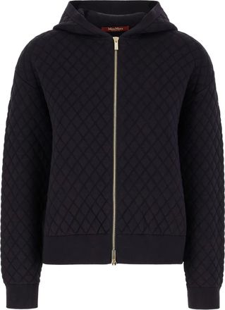 Max Mara Cappotto trapuntato con cappuccio - Blu