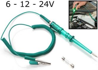 Trade Shop Trade Shop - Tester Di Circuito Per Impianto Elettrico Auto Camion Dc 6 12 24v Art.85486