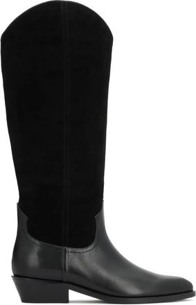 Kazar Greyna Cowboylaarzen - Dames - Cowboylaarzen - Zwart - 38 EU - Leer - Schoenen