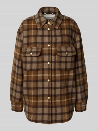 Marc O'Polo Relaxed Fit Jacke aus Woll-Mix in Mittelbraun, Größe 36
