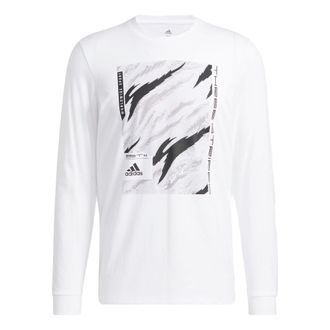 adidas Long-Sleeve Cotton T-Shirt Camo Linear HE4788