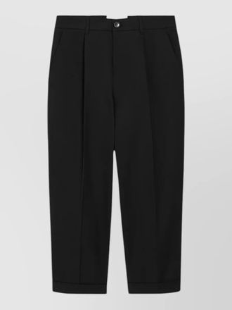 Ami pleated cropped trousers