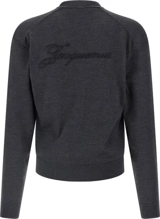 Jacquemus Merino Wool Cardigan - Gray