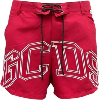 GCDS Rode Strandkleding Badpak - Heren - Strandmode - Rood - XL - Badmode