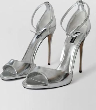 Dolce & Gabbana leather stiletto heel sandals