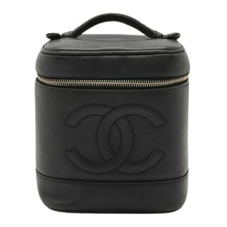Chanel Pre-owned Handbags, female, Black, Size: ONE SIZE Pre-owned Vintage Handbag