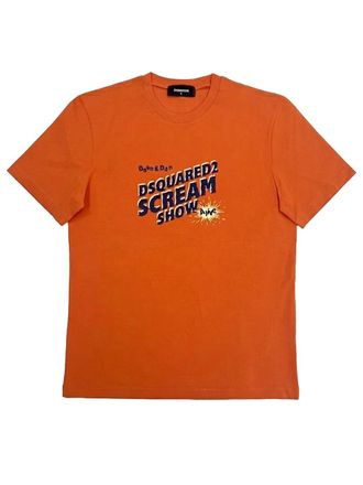 Dsquared2 Unisex Scream Show T-Shirt in Orange