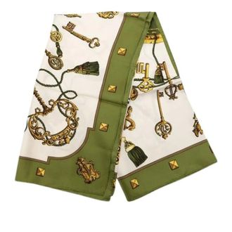 Herm&egrave;s Pre-owned Scarves, female, Multicolor, Size: ONE SIZE Pre-owned Les Cl&eacute;s Scarf