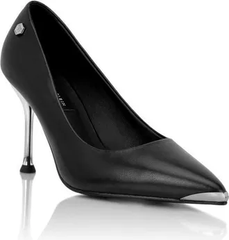 Philipp Plein Nappa Decollete Hi-Heels Pump H110 Hexagon Women in Black at Nordstrom, Size 40