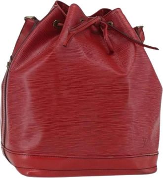 Louis Vuitton Pre-owned Bucket Bag - Dames - Vintage Tas - Rood - ONE Size - Leer - Vintage