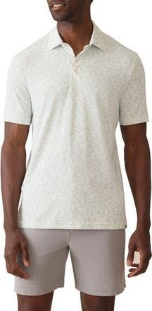Faherty Movement Piqu&eacute; Polo in Sea Foam Canopy at Nordstrom Rack, Size Xx-Large