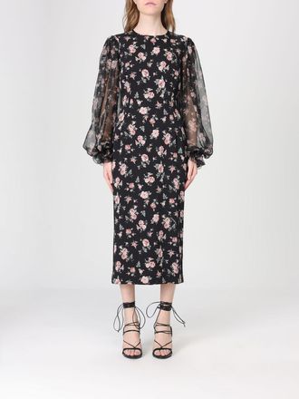 Dolce & Gabbana Abito midi Dolce & Gabbana in seta stretch floreale