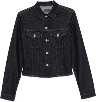 Haikure denim jack met knoopsluiting