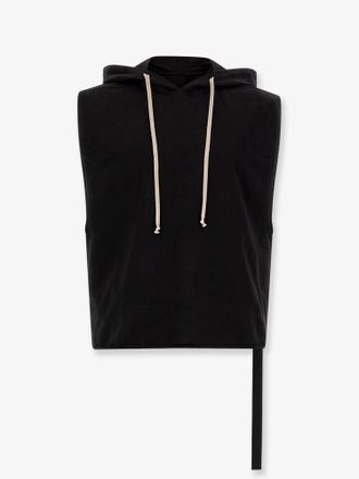Rick Owens Felpa Hooded Tunic in cotone organico - DRKSHDW - gender_Man