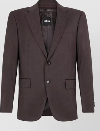 HUGO BOSS virgin wool single-breasted blazer