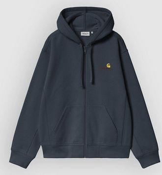 Carhartt Work in Progress American Script Sweatjacke blau