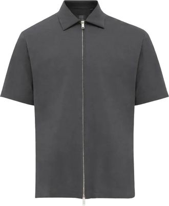 Genti Relaxed Fit Overshirt - Heren - Zomerjassen - Grijs - S - Jassen