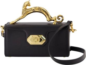 Lanvin Tassen, Dames, Zwart, ONE Size, Leer, Handtas