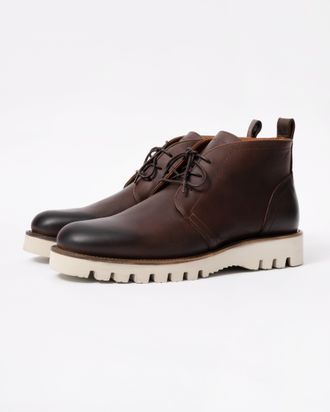 Oliver Sweeney Mens Fatima Chukka Boots in Dark Brown Leather - Size UK 11