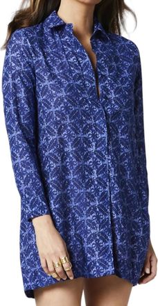 Oneseason Crete Cotton Peggy Top In Royal