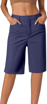 Generic Knee Length Shorts Women Loose - High Waisted Shorts For Women Uk - Comfyshorts Trousers Elasticated Waist Outdoorshorts Runningshorts Flowy Femboy Cl