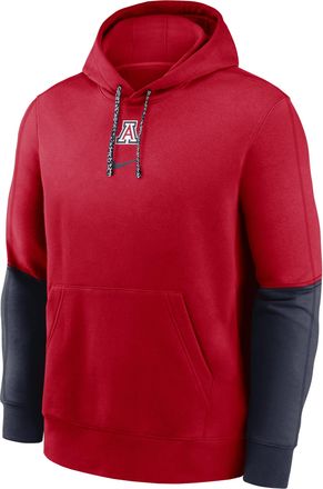Nike Arizona Wildcats Sideline Team Issue Club Nike Mens College Pullover Hoodie in Red | 02F208G5UAN-5AT