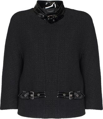 Moschino Winter Jassen - Dames - Winterjassen - Zwart - L - Wol - Jassen