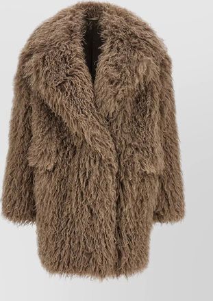 Tagliatore faux fur oversized coat