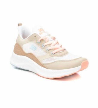 Xti Womens Lace-Up Sneakers In Beige