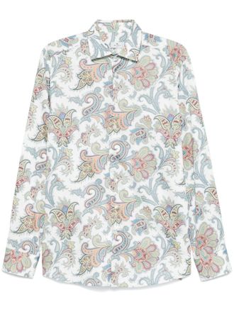 Etro Overhemd met paisley-print - Wit