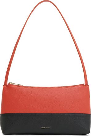 Mansur Gavriel Gaia Shoulder Bag in Pomodoro/Black at Nordstrom
