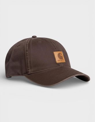 Carhartt Work in Progress Mens Carhartt Logo Cap Brown - Size: O/S