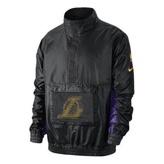 Nike Lightweight NBA Los Angeles Lakers Sports Jacket Black CJ7115-010