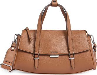 Calvin Klein Irene Satchel Bag in Caramel at Nordstrom Rack