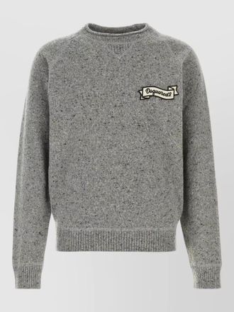 Dsquared2 wool blend crew neck sweater long sleeves