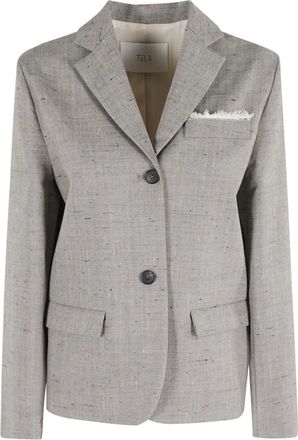 Tela Mujer, Chaquetas, Gris, Talla: S