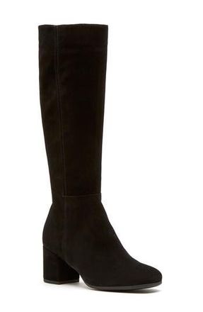 La Canadienne Jemma Waterproof Tall Boot in Black Suede at Nordstrom Rack, Size 9