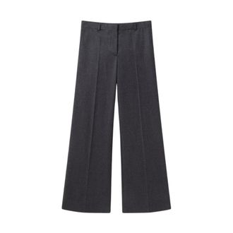 Stella McCartney Wide Trousers, female, Gray, M, H25 Trousers