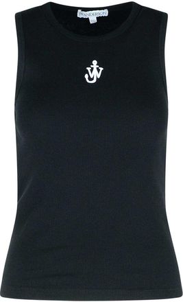 J.W.Anderson J. W. Anderson Anchor Black Cotton Tank Top