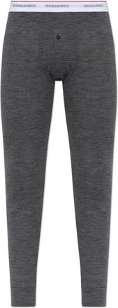 Dsquared2 Wool Pajama Bottoms - Heren - Pyjama - Grijs - 2XL - Wol - Nachtkleding