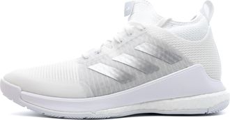 adidas Unisex Sport Crazyflight Mid Volleyball Shoes - White - Size UK 12.5