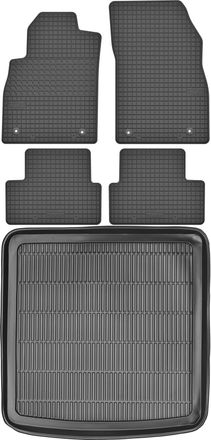 OEM Chevrolet Cruze Kombi De 2012 Set - Alfombrillas De Goma Para Coche + Alfombrilla Para Maletero